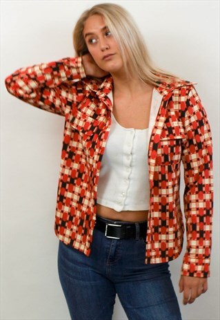 VINTAGE ABSTRACT PATTERN SHIRT