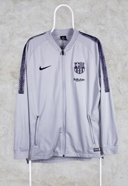 Grey Nike Barcelona Track Jacket Football Large