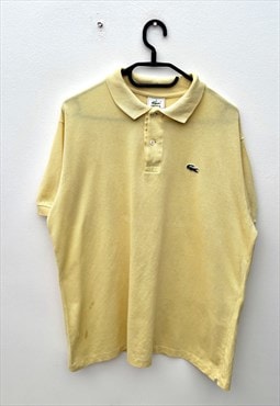 Vintage Lacoste yellow polo shirt large 