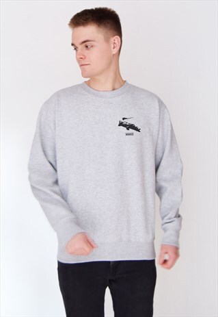 GREY CROCODILE SWEATSHIRT
