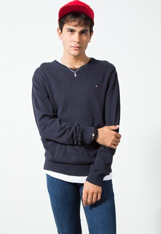 VINTAGE 80S TOMMY HILFIGER KNIT JUMPER / S202