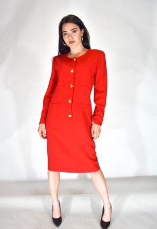 VALENTINO MISS V ELEGANT RED DRESS