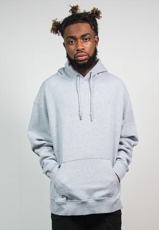 VINTAGE CHAMPION HOODIE GREY HOODED SWEATSHIRT