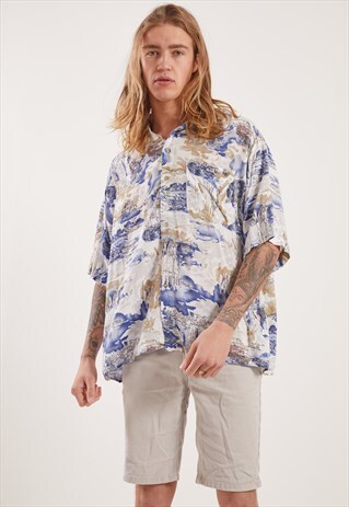 VINTAGE PATTERNED SHORT SLEEVE SHIRT