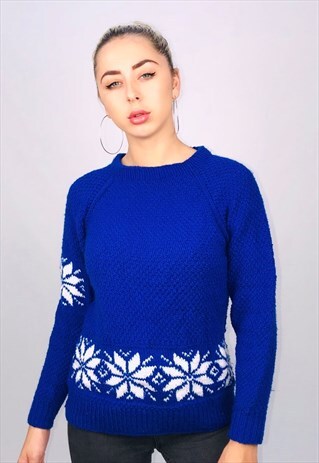 VINTAGE CHRISTMAS SNOWFLAKE JUMPER