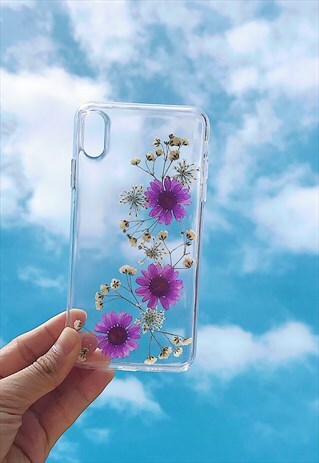 HANDMADE REAL FLOWERS IPHONE /SAMSUNG CASE