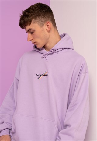 G&G UNISEX ORCHID PASTEL MULTI LINES HOOD