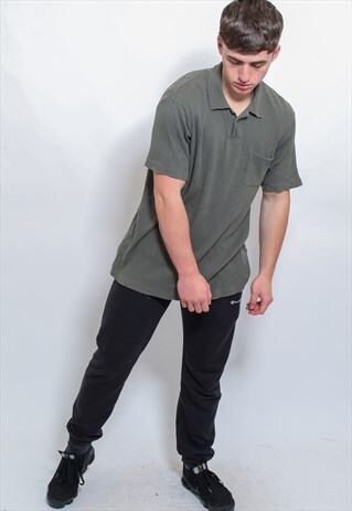 VINTAGE RALPH LAUREN POLO SHIRT IN GREEN LARGE