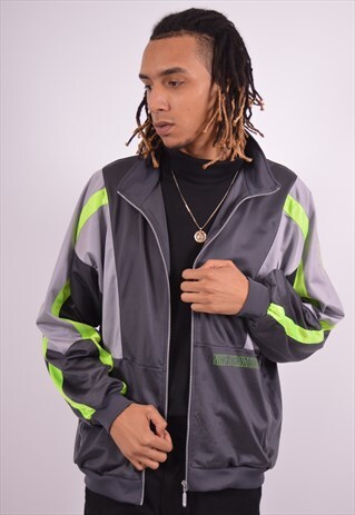 VINTAGE NIKE TRACKSUIT TOP JACKET GREY