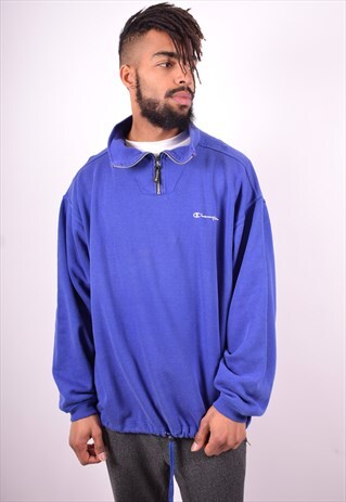 CHAMPION MENS VINTAGE SWEATSHIRT JUMPER XXL PURPLE 90'S