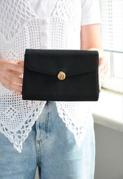 Authentic 60's Black Silk Tiny Bag