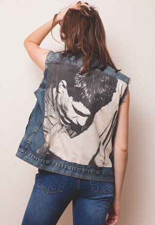 VINTAGE JOY DIVISION DENIM CUT OFF