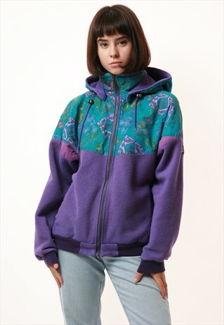 90S VINTAGE FRANCE EIDER POLARLITE 1/4 ZIP FLEECE 15940