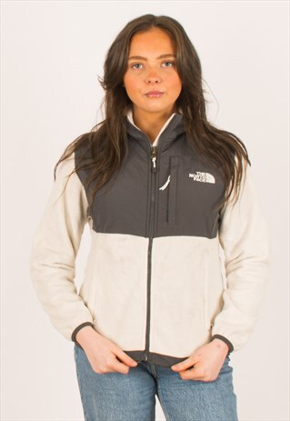 VINTAGE WHITE NORTH FACE DENALI FLEECE SMALL 8