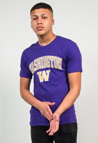 90'S USA T-SHIRT COLLEGE UNIVERSITY OF WASHINGTON