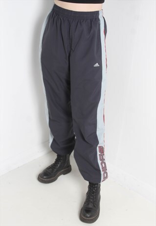 VINTAGE ADIDAS 90'S SHELL BOTTOMS JOGGERS BLUE