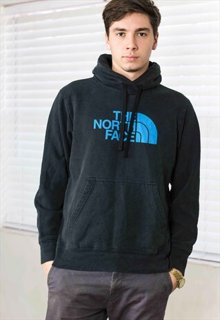 VINTAGE THE NORTH FACE HOODIE SWEATSHIRT LOGO 90S S 18.9
