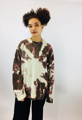 VINTAGE NIKE ACID WASH DISTRESSED SWEATSHIRT