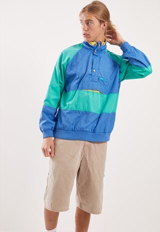 VINTAGE 1/4 ZIP PATTERNED FESTIVAL JACKET