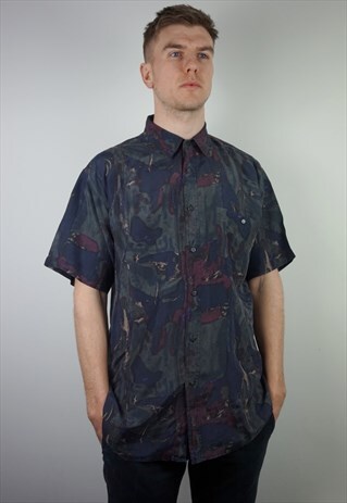 PURE SILK PATTERNED SHIRT