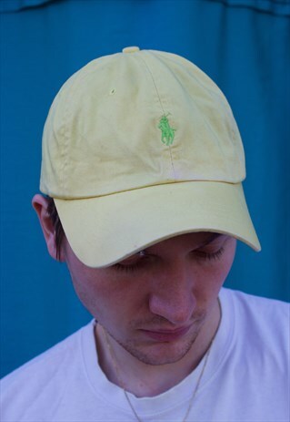 VINTAGE RALPH LAUREN YELLOW AND GREEN CAP