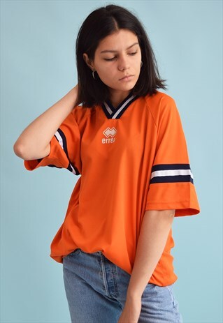 90'S RETRO ERREA VARSITY OVERSIZED T-SHIRT TOP