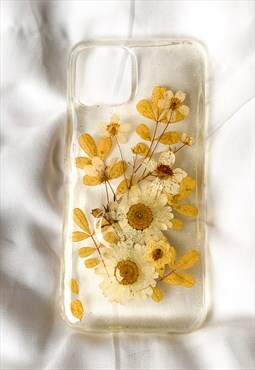 iPhone 12/ 12 Pro Real Flowers Phone Case/ Floral Phone Case