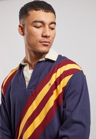 VINTAGE TOMMY HILFIGER LONG SLEEVE POLO TOP