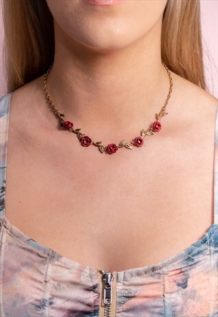 VINTAGE ROSE NECKLACE
