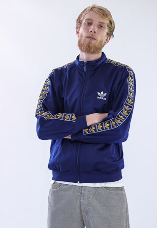 RARE VINTAGE MENS ADIDAS TRACK TOP SUIT TEAM BIG LOGO JACKET