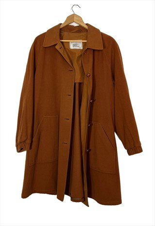 Burberry Vintage brown coat with cape, Size L