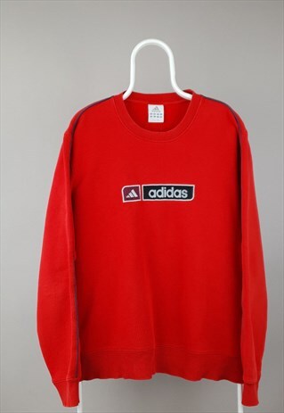 red and white adidas sweatshirt