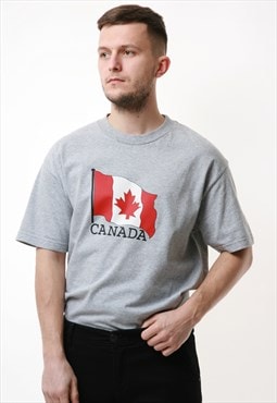 90s CANADA Graphic Print Vintage T-shirt 16769