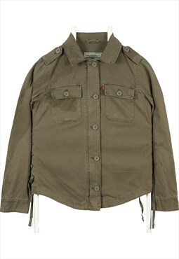 Vintage 90's Levi Strauss & Co. Shirt Denim Button Up Khaki