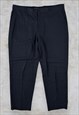 Armani Collezioni Suit Trousers Charcoal Black Wool W42 L32
