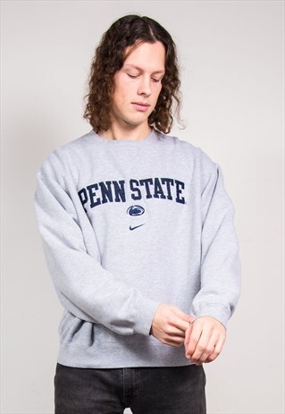 VINTAGE 90'S GREY NIKE PENN STATE UNIVERSITY SWEATSHIRT