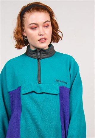 VINTAGE QUARTER ZIP FLEECE JUMPER
