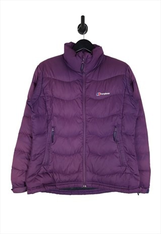 Berghaus Puffer Jacket Size UK 14 Purple Women's Winter Coat