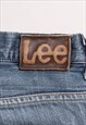 LEE '90S CLASSIC BLUE REGULAR FIT LOW-WAISTED DENIM SHORTS