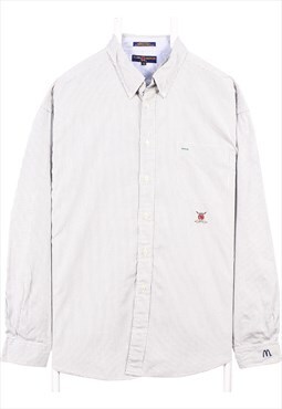 Vintage 90's Tommy Hilfiger Shirt Check Button Up Black