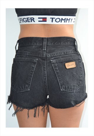 WRANGLER VINTAGE HIGHWAISTED FESTIVAL DENIM SHORTS