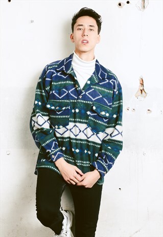 VINTAGE 90S RETRO FLEECE SWEATER