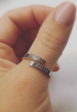 Have Faith Affirmation Ring