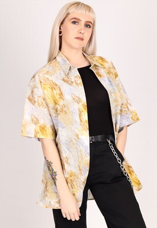 VINTAGE PATTERN SHIRT NS544