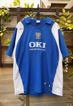 Vintage Portsmouth fc 2006-07 blue football shirt XL