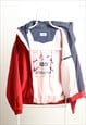 Neo International Vintage Windbreaker Hoodie Jacket Red L