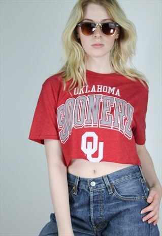 VINTAGE 90S PRINT CROP TOP