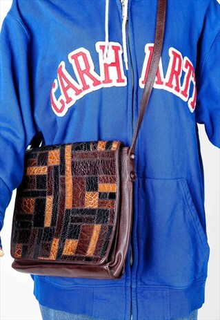 VINTAGE LEATHER CROSSOVER BAG SB27
