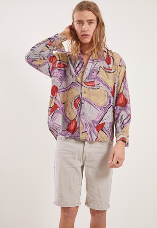 VINTAGE PATTERNED LONG SLEEVE SHIRT