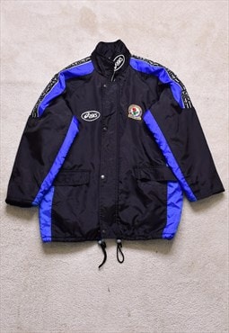 Vintage 90s ASICS Blackburn Rovers Embroidered Jacket 